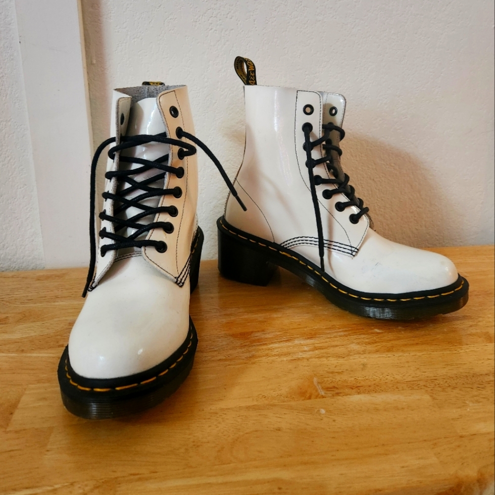 Dr. Martens White Boots size 7 womens